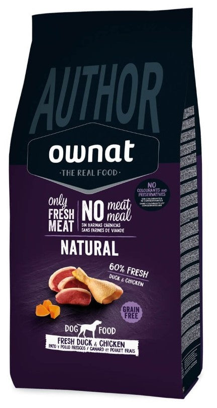 Ownat Author Fresh Duck &amp; Chicken croquettes pour chien