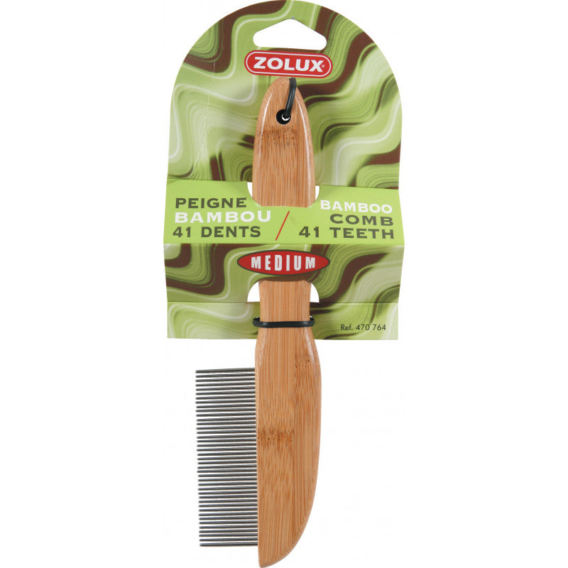 Peigne en bambou pour chien