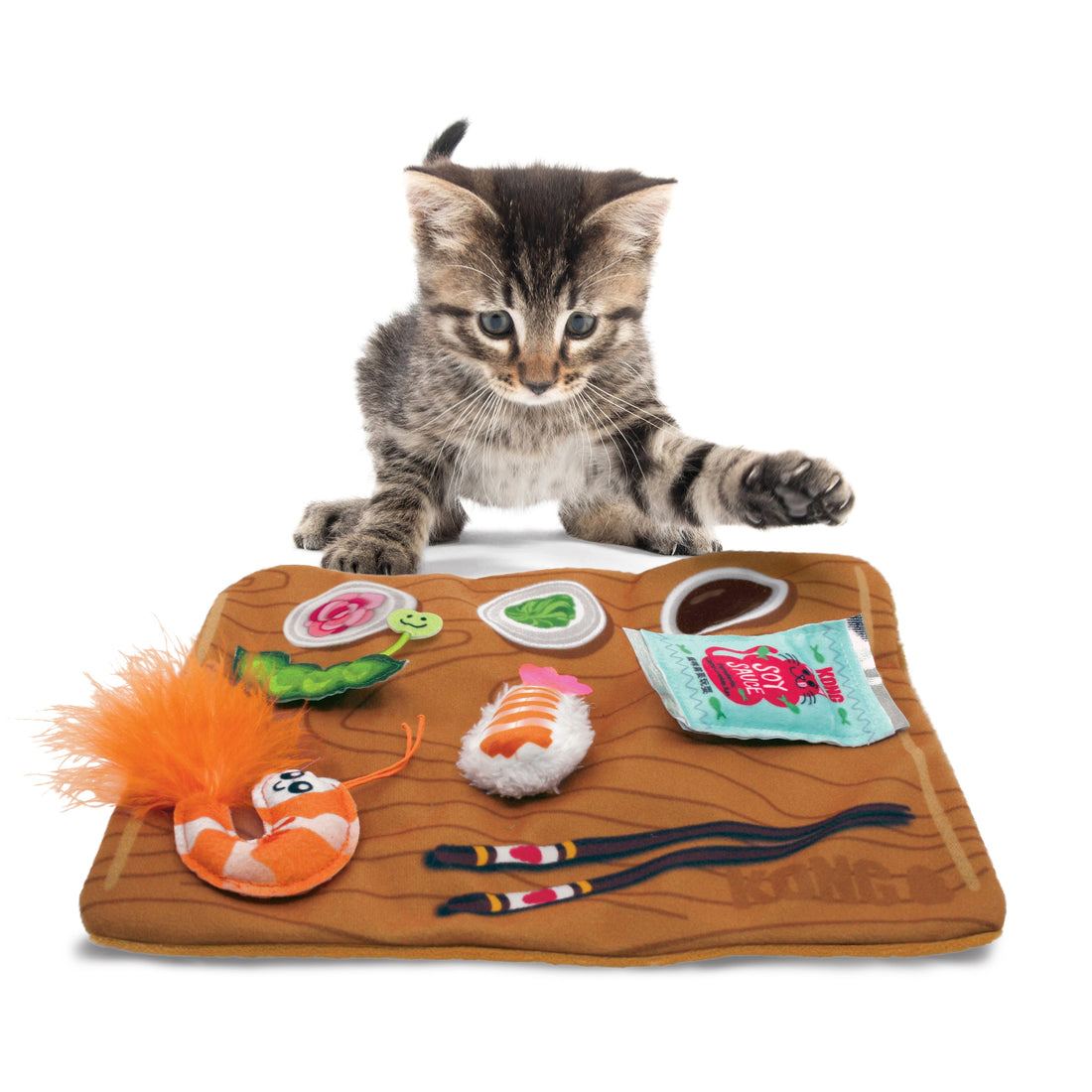 Jouet Kong Chat Pull A Partz Sushi