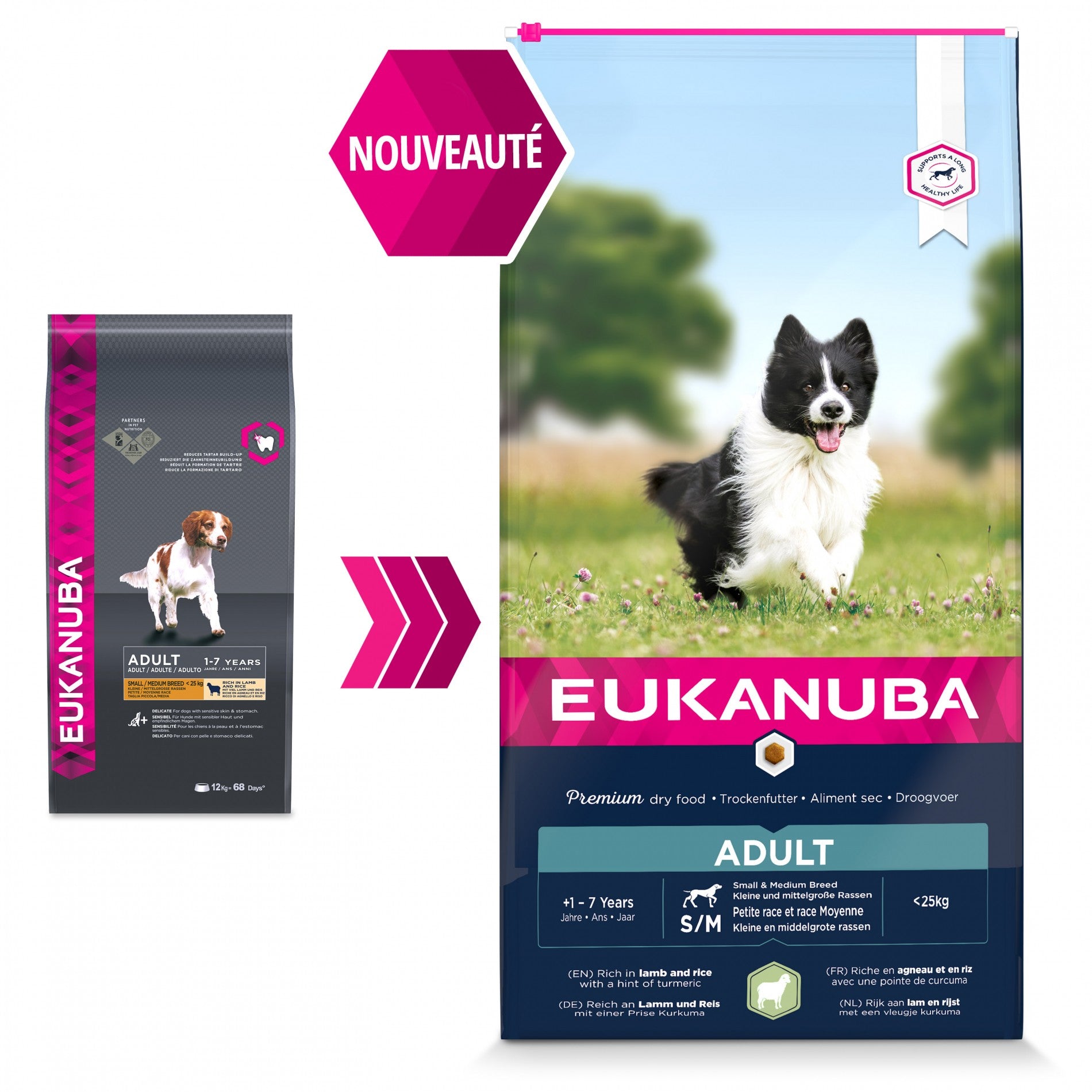 Eukanuba Adult Small &amp; Medium Breed - Angeau et riz