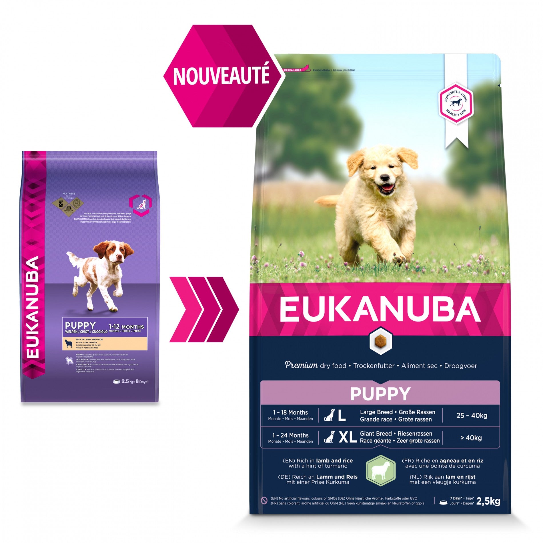 Eukanuba Puppy & Junior Large Breed - Agneau et riz