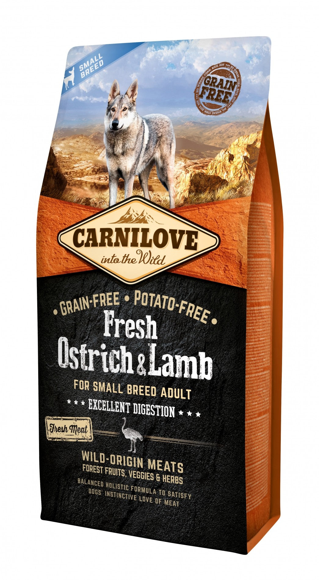 CARNILOVE Fresh Adult small Autruche & Agneau