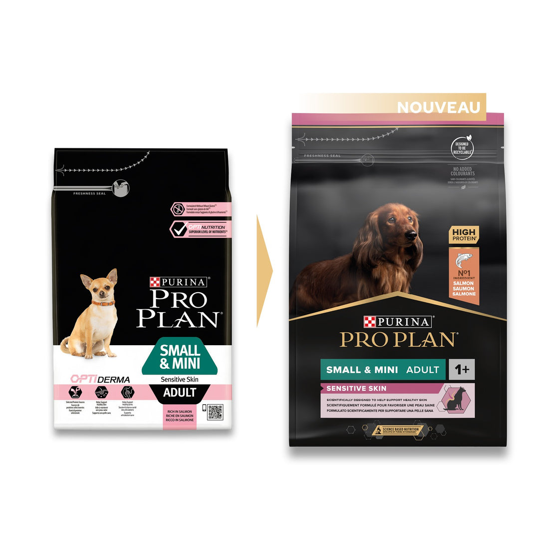 PRO PLAN Sensitive Skin Small &amp; Mini Adult au Saumon - Croquettes pour chien