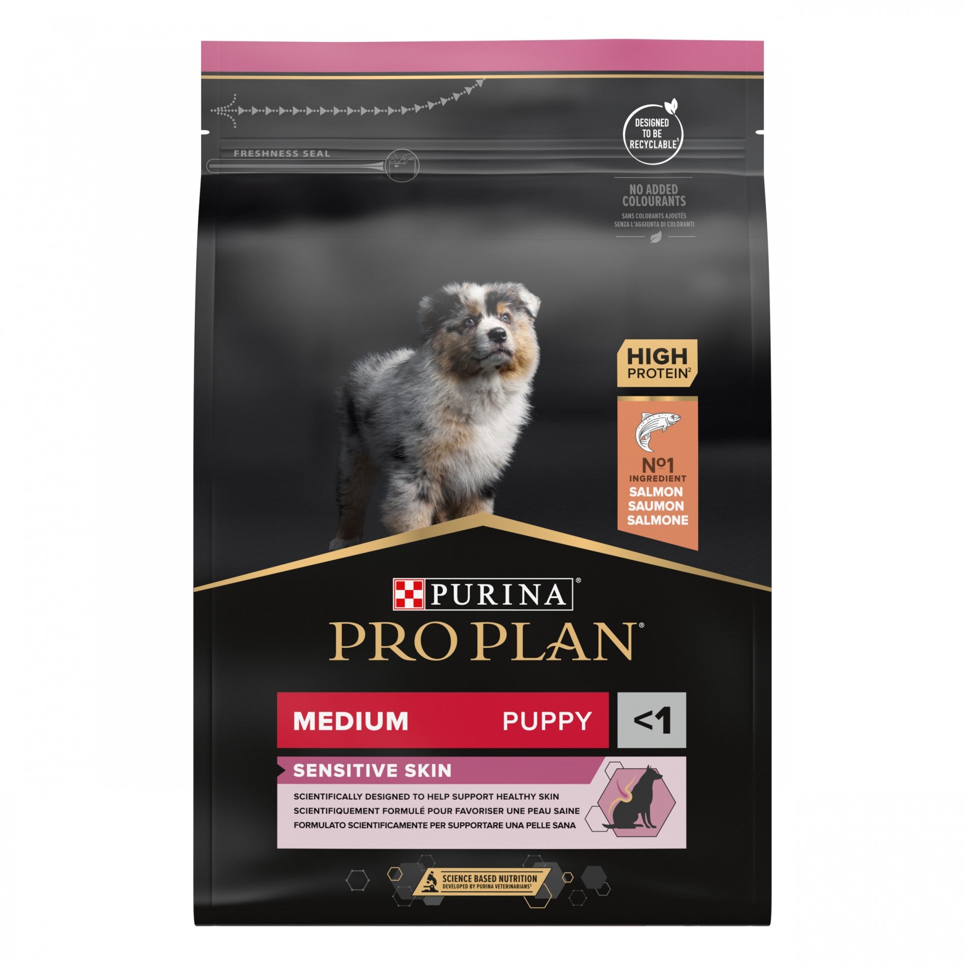 PRO PLAN Sensitive Skin Medium Puppy au Saumon - Croquettes pour chien