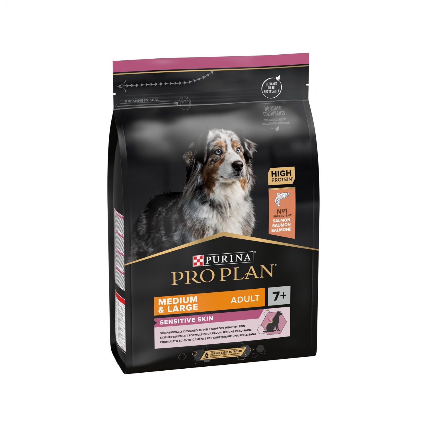 PRO PLAN Sensitive Skin Medium &amp; Large Adult au Saumon - Croquettes pour chien