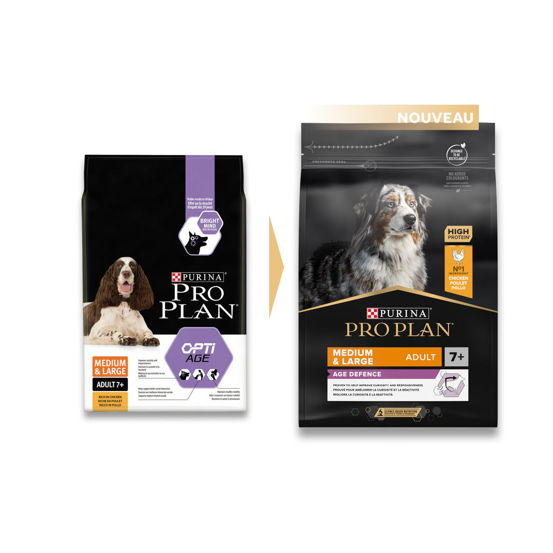 PRO PLAN Age Defence Medium &amp; Large Adult au Poulet - Croquettes pour chien