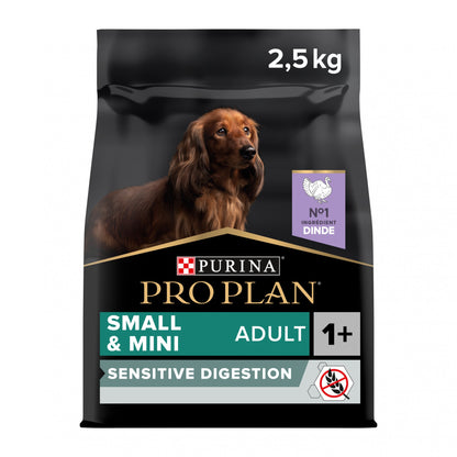 PRO PLAN Sensitive Digestion No Grain Small &amp; Mini Adult à la Dinde - Croquettes pour chien