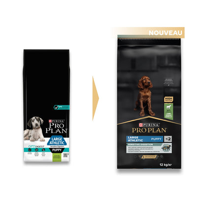 PRO PLAN Sensitive Digestion Large Athletic Puppy à la Agneau- Croquettes pour chien