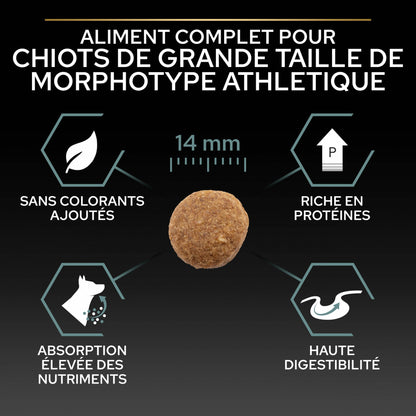 PRO PLAN Sensitive Digestion Large Athletic Puppy à la Agneau- Croquettes pour chien