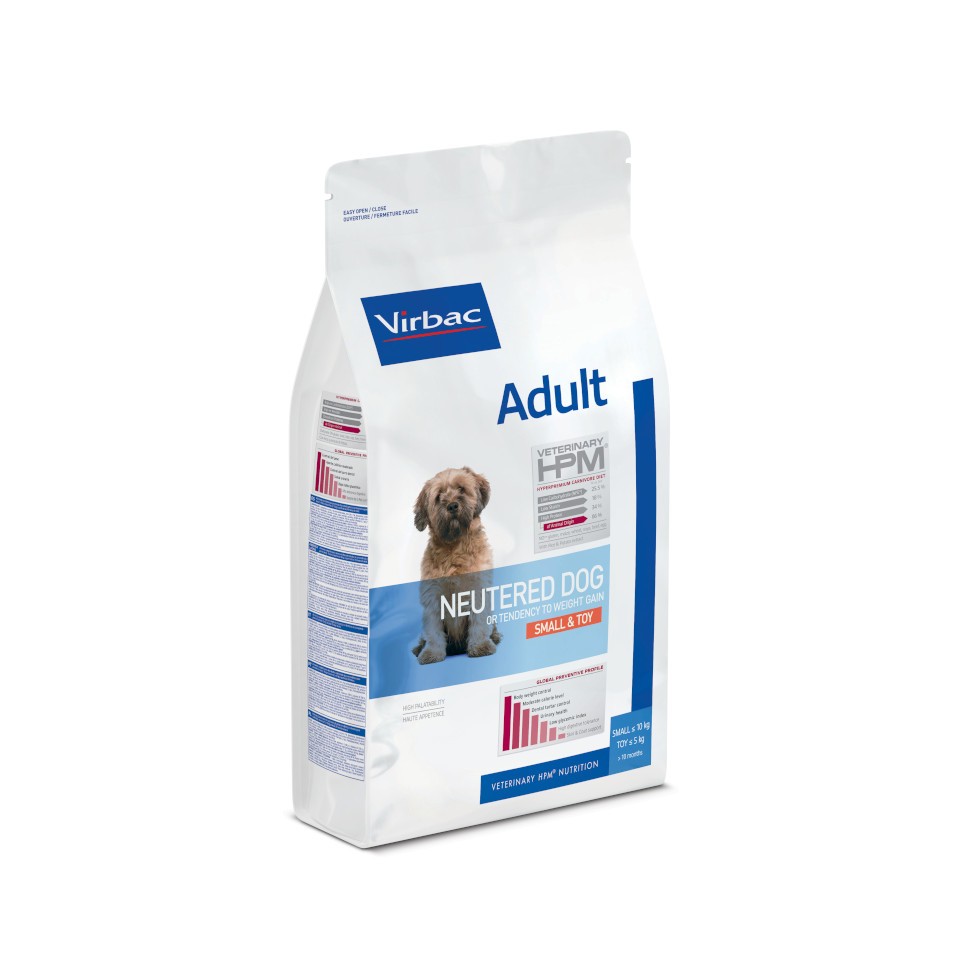 VIRBAC VETERINARY HPM Physiologique Adult Neutered Dog Small &amp; Toy