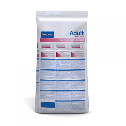 VIRBAC VETERINARY HPM Physiologique Adult Sensitive Digest Medium &amp; Large