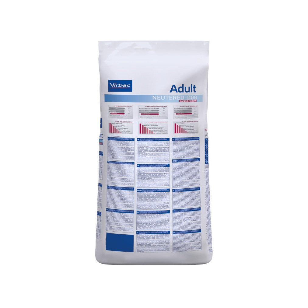 VIRBAC VETERINARY HPM Physiologique Adult Neutered Dog Medium &amp; Large