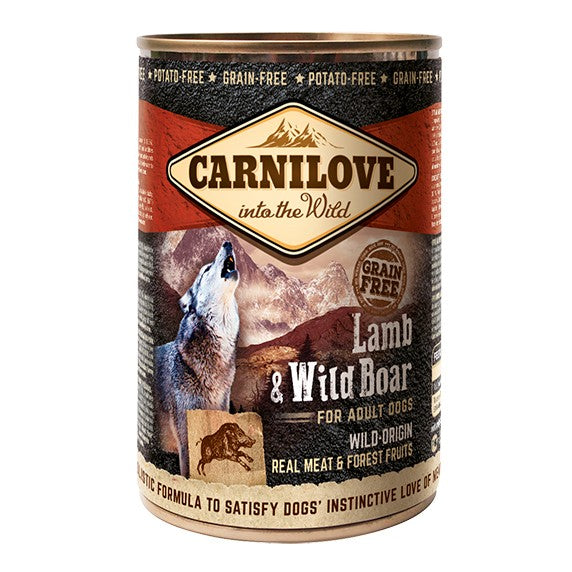 CARNILOVE Adult Agneau &amp; Sanglier en Boîte - Pâtée pour chien