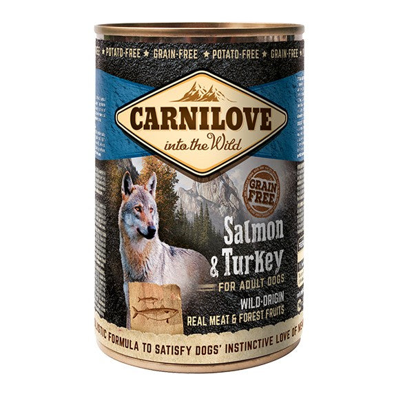 CARNILOVE Adult Saumon &amp; Dinde en Boîte - Pâtée pour chien