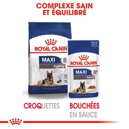 ROYAL CANIN Maxi Ageing 8+ en Sauce – Pâtée pour chien