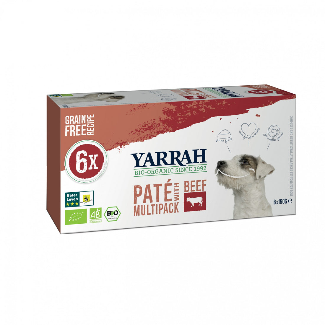 Yarrah pâtées bio - Lot de 6 x 150g