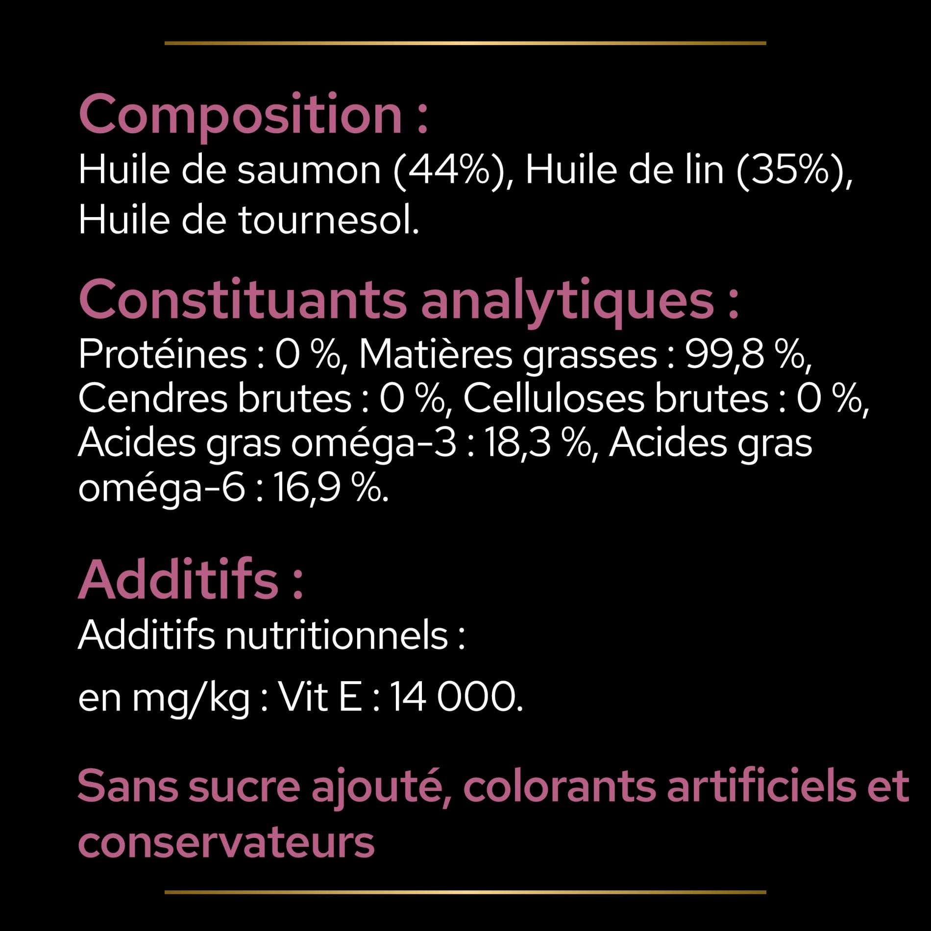 PRO PLAN® Skin & Coat+ en huile - Aliment complémentaire pour chien