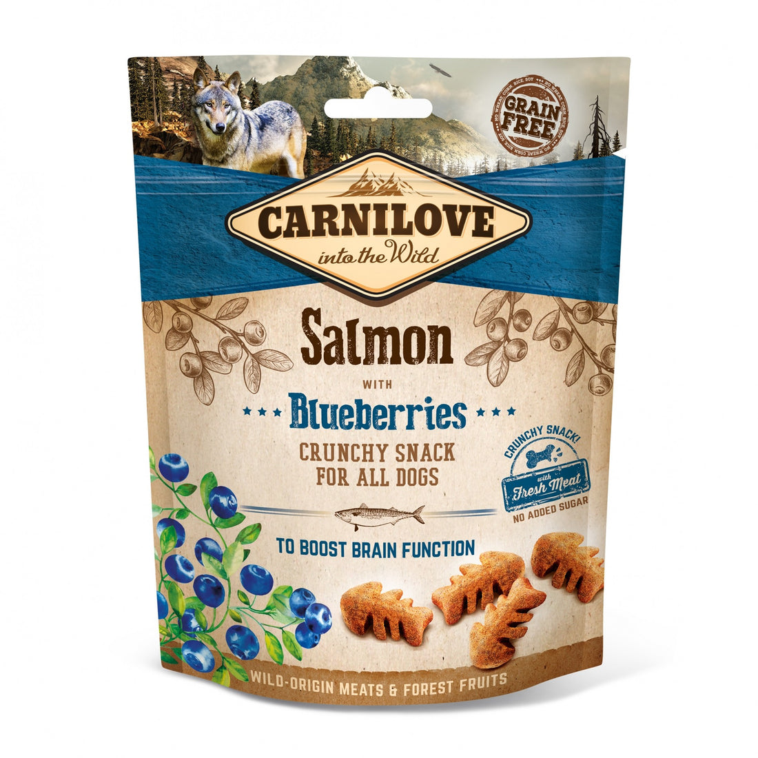Crunch Snack - Saumon et myrtilles