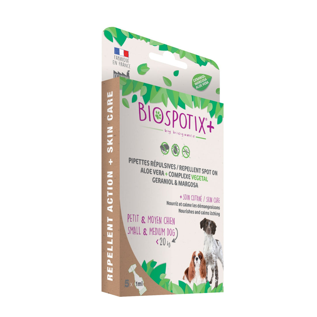 Pipettes répulsives Biospotix+ pour chien &amp; chiot