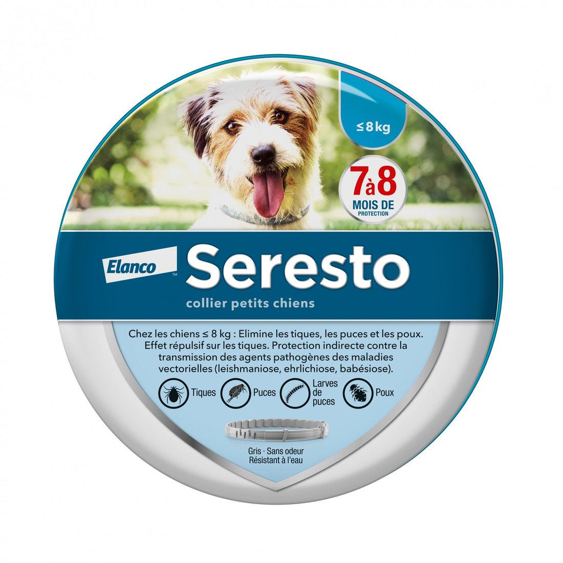 Collier antiparasitaire Seresto chien