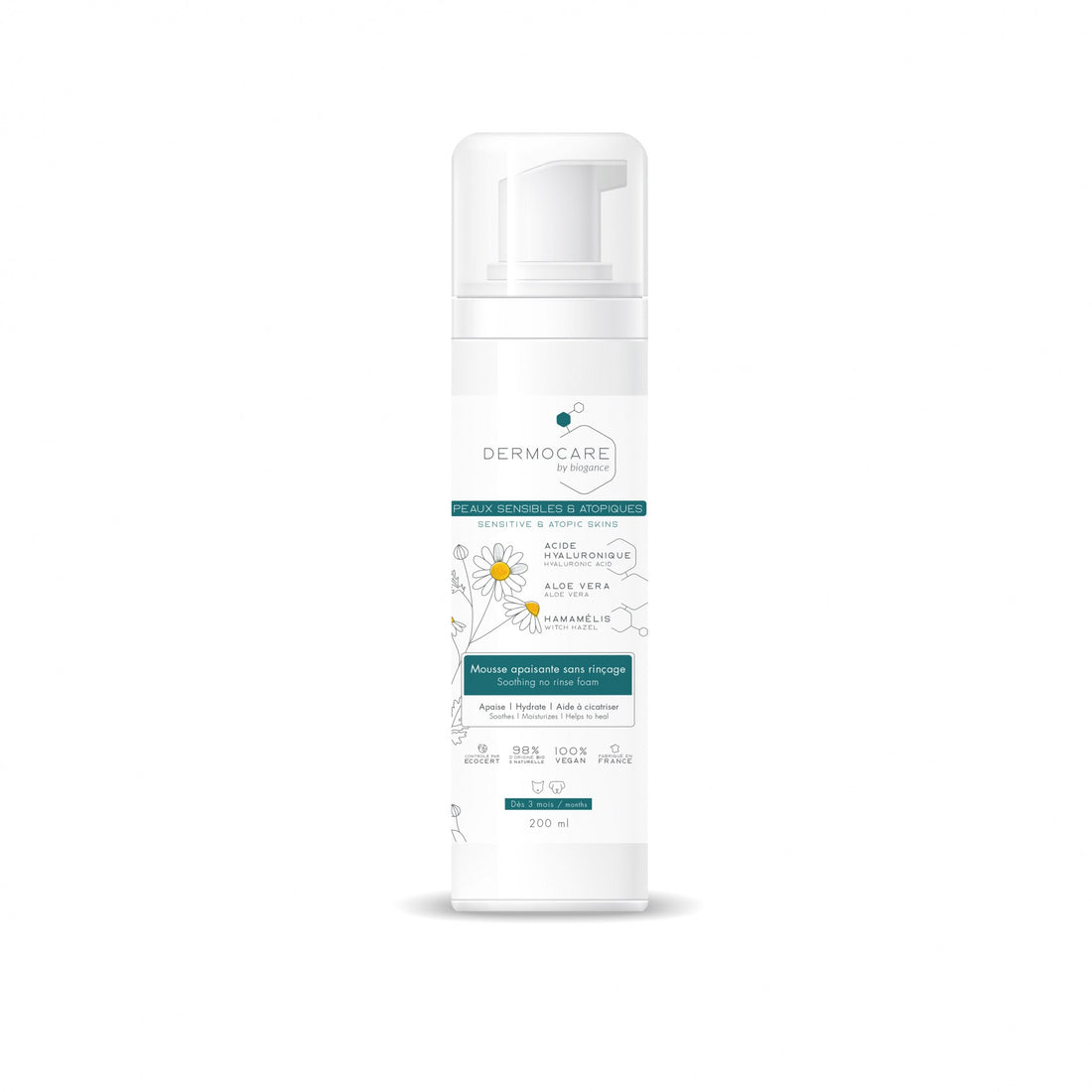 Mousse apaisante sans rinçage Dermocare