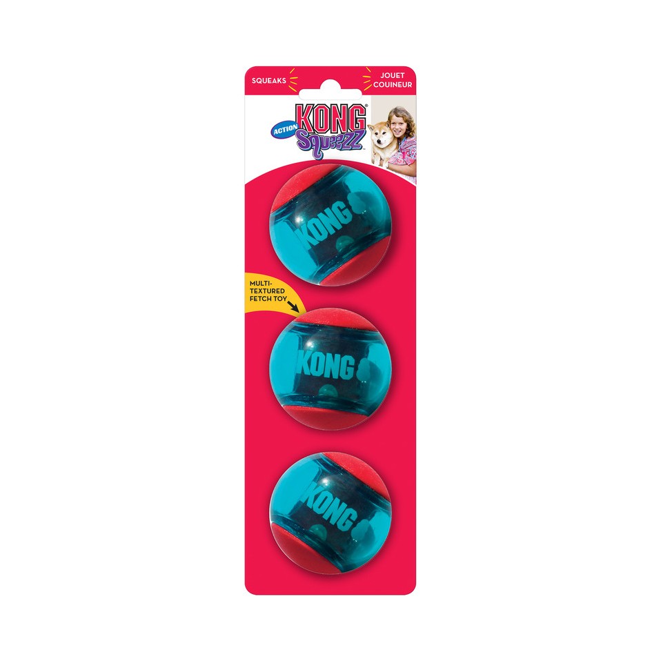 Balle Squeezz Action Ball Red