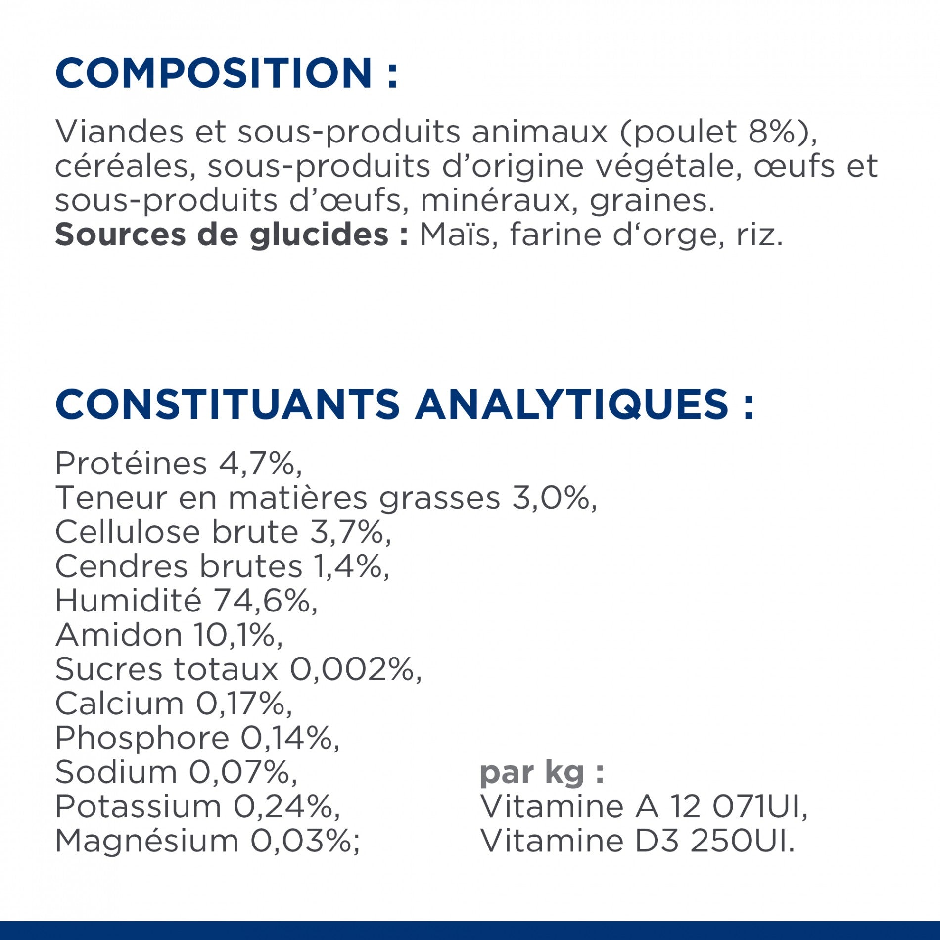 HILL’S Prescription Diet w/d Diabetes Care en Boîtes au Poulet – Pâtée pour chien
