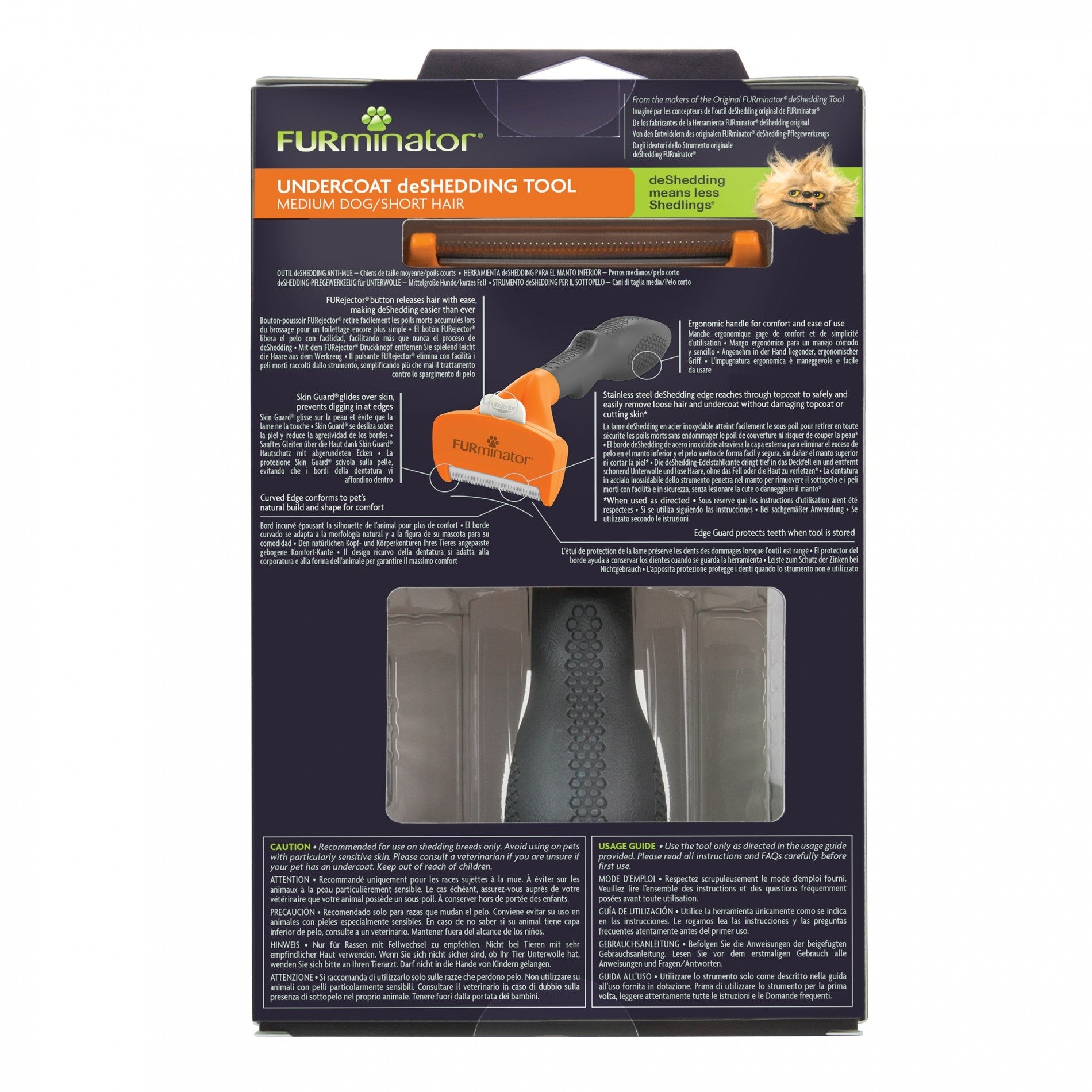 Brosse Furminator poils courts