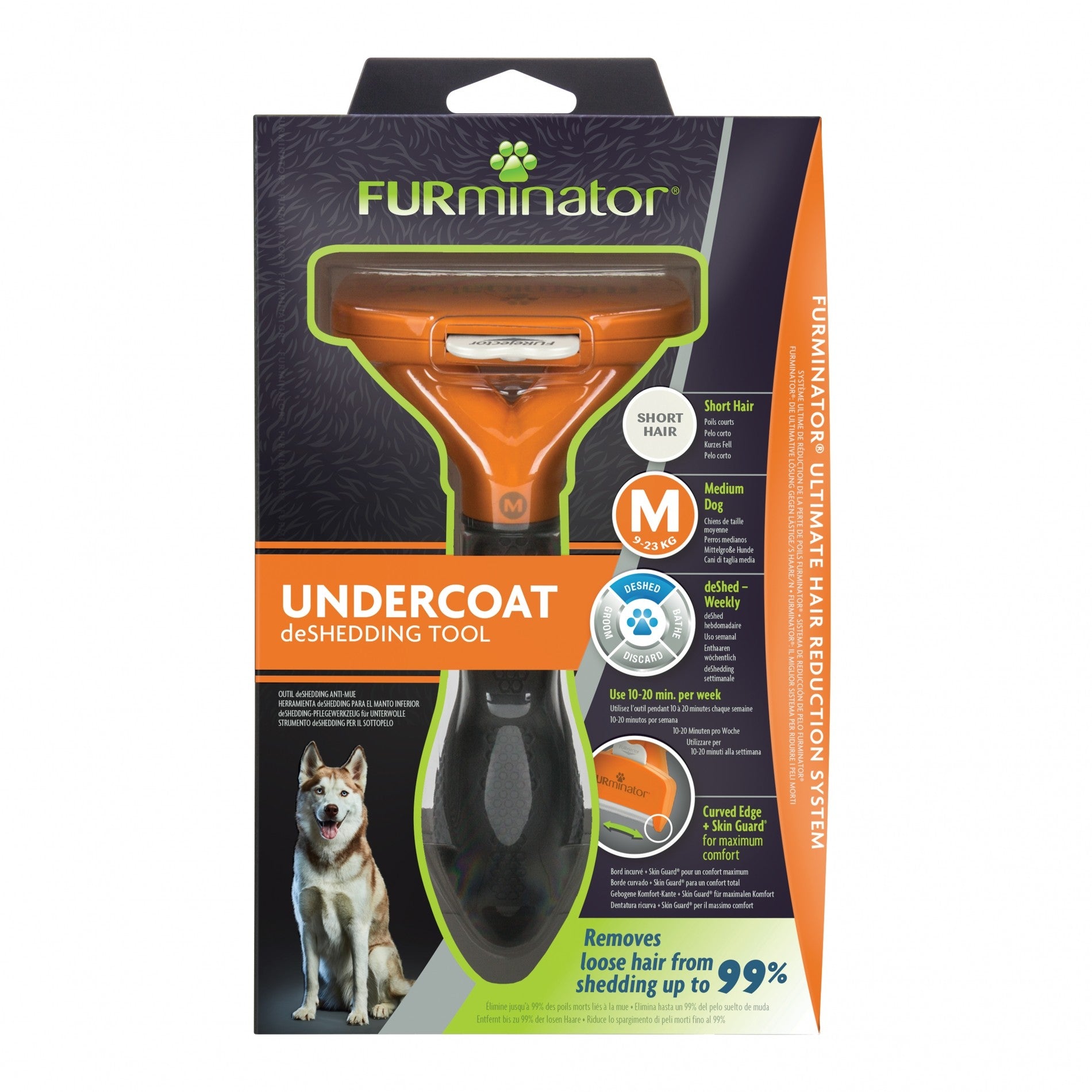 Brosse Furminator poils courts