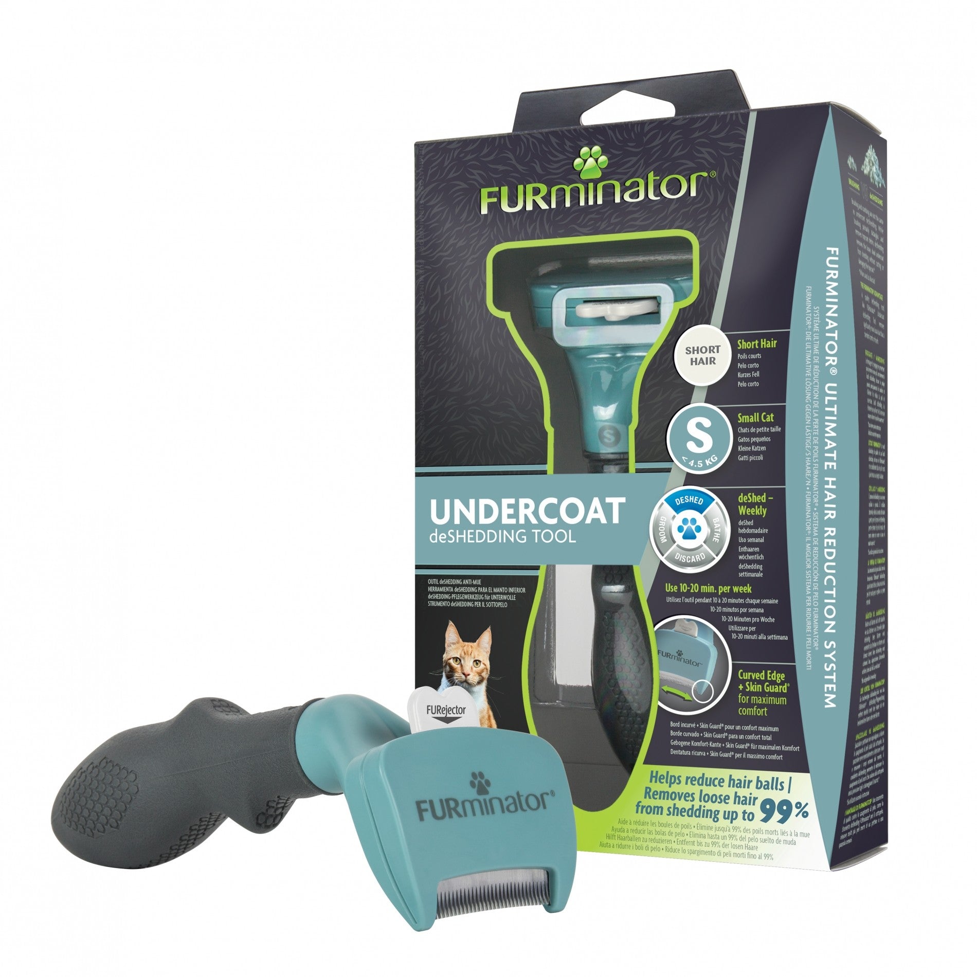 Brosse Furminator poils courts