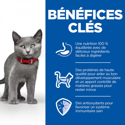 HILL’S Science Plan Sterilised Kitten au Poulet – Croquettes pour chaton