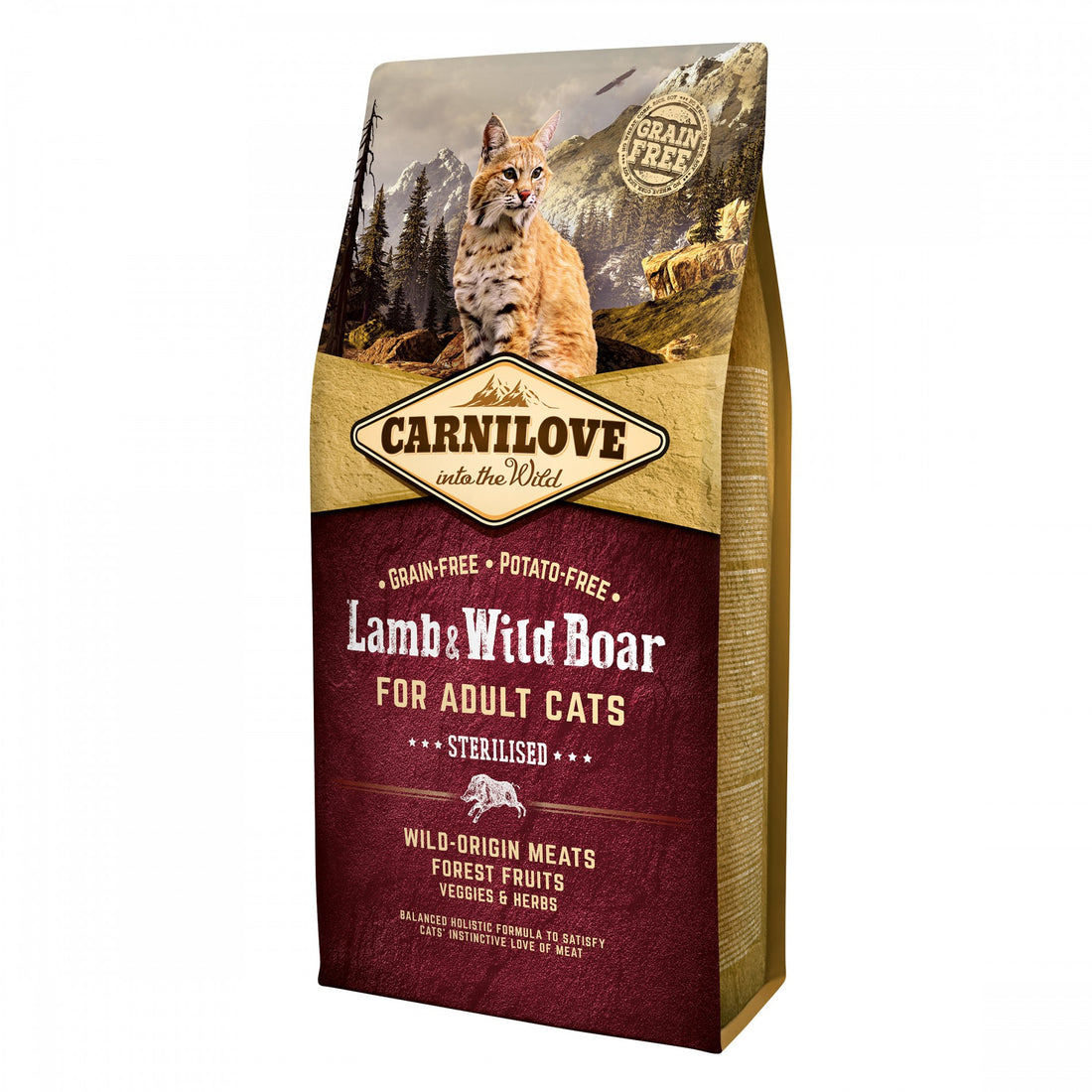 CARNILOVE Adult Sterilised Agneau &amp; sanglier sauvage
