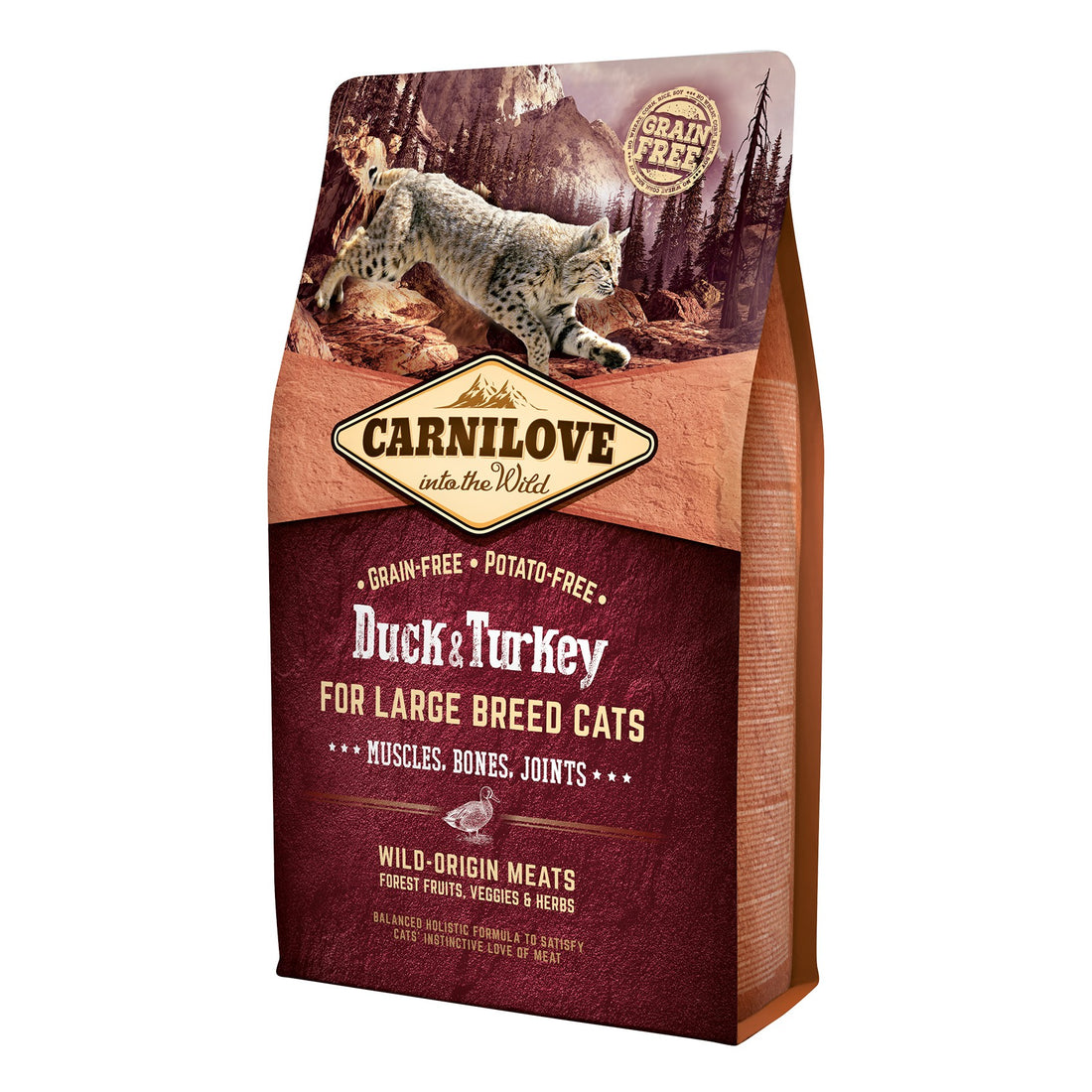 CARNILOVE Chat grande race Canard &amp; Dinde