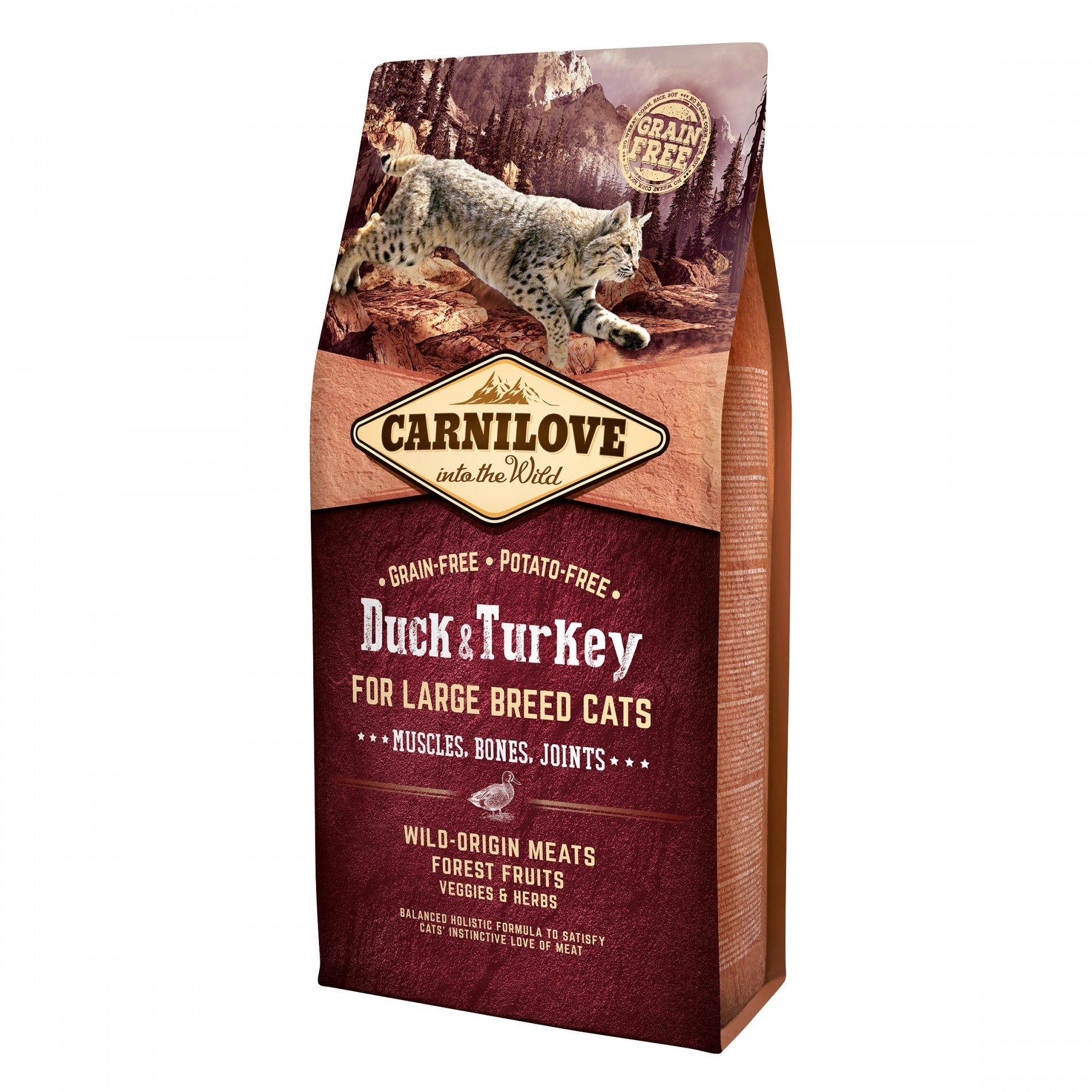 CARNILOVE Chat grande race Canard & Dinde