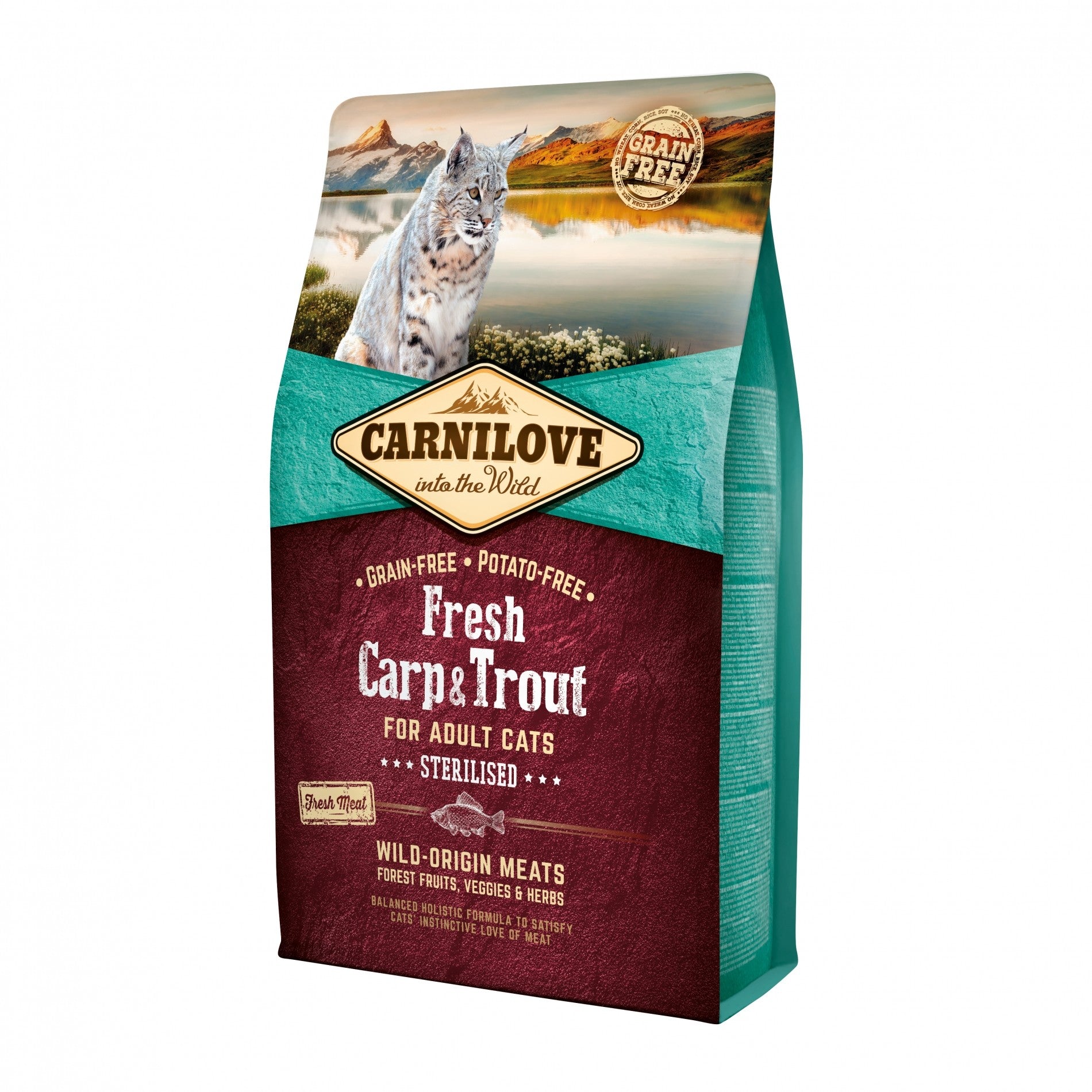 CARNILOVE Fresh Adult Sterilised Carpe & Truite