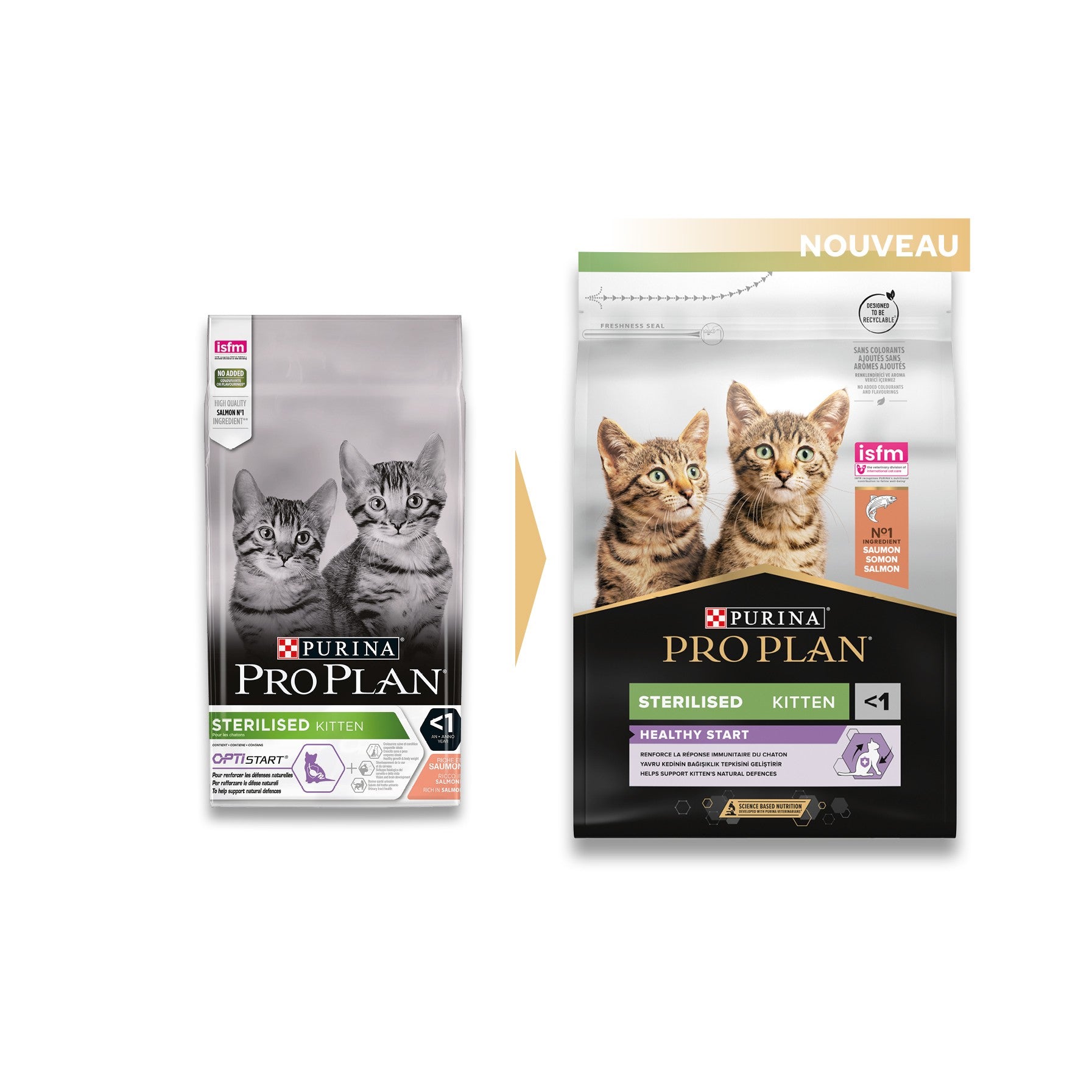 PRO PLAN Healthy Start Sterilised Kitten au Saumon - Croquettes pour chaton