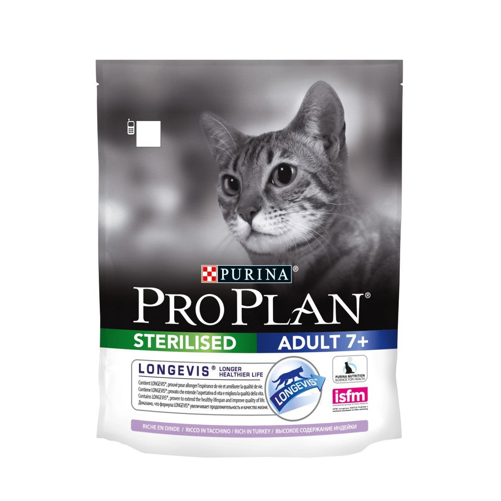 PRO PLAN Longevis Sterilised Senior à la Dinde - Croquettes pour chat