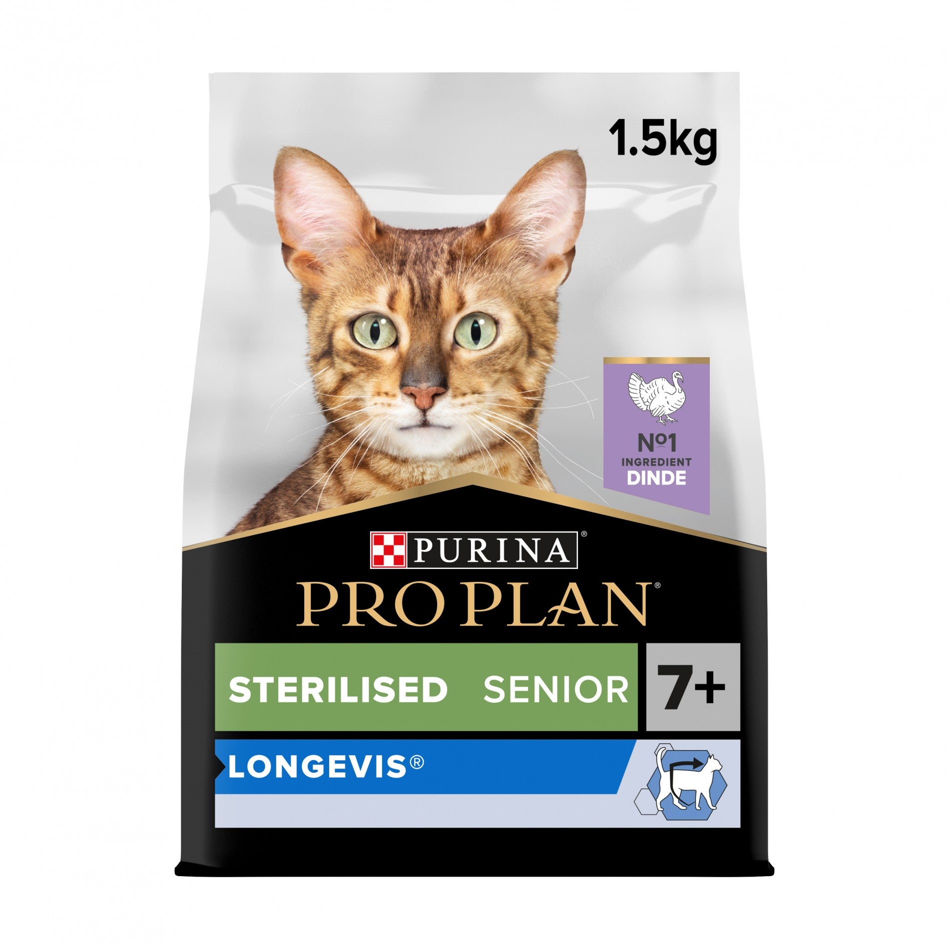 PRO PLAN Longevis Sterilised Senior à la Dinde - Croquettes pour chat