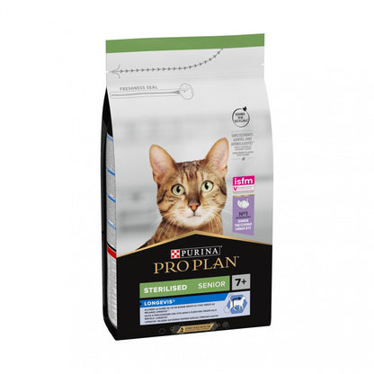 PRO PLAN Longevis Sterilised Senior à la Dinde - Croquettes pour chat
