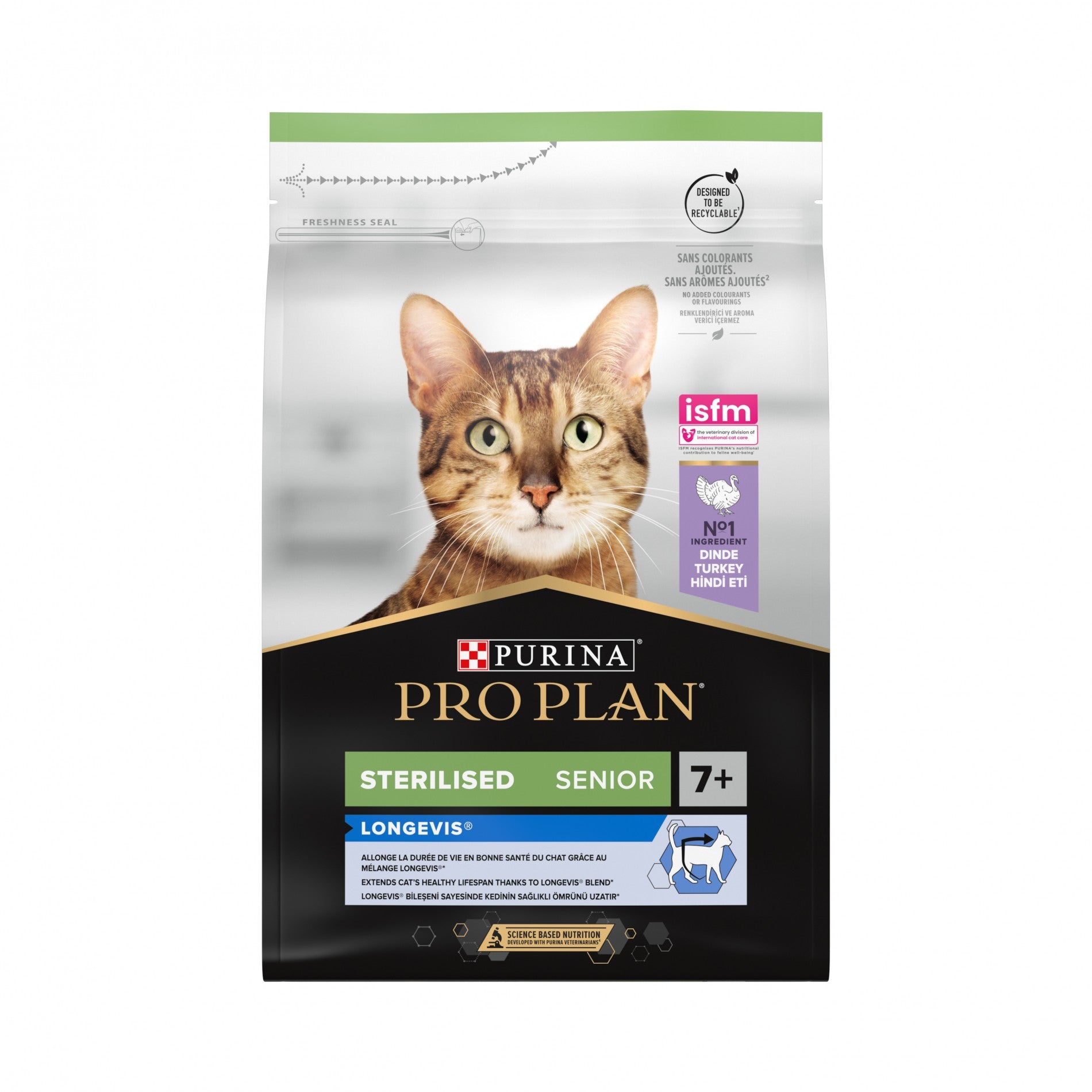 PRO PLAN Longevis Sterilised Senior à la Dinde - Croquettes pour chat