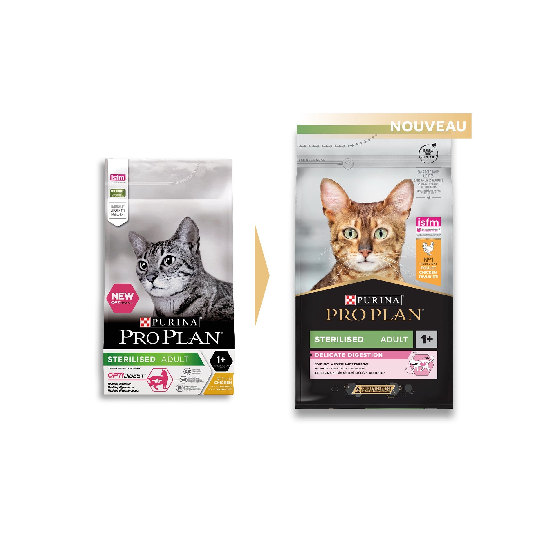 PRO PLAN Delicate Digestion Sterilised Adult au Poulet - Croquettes pour chat