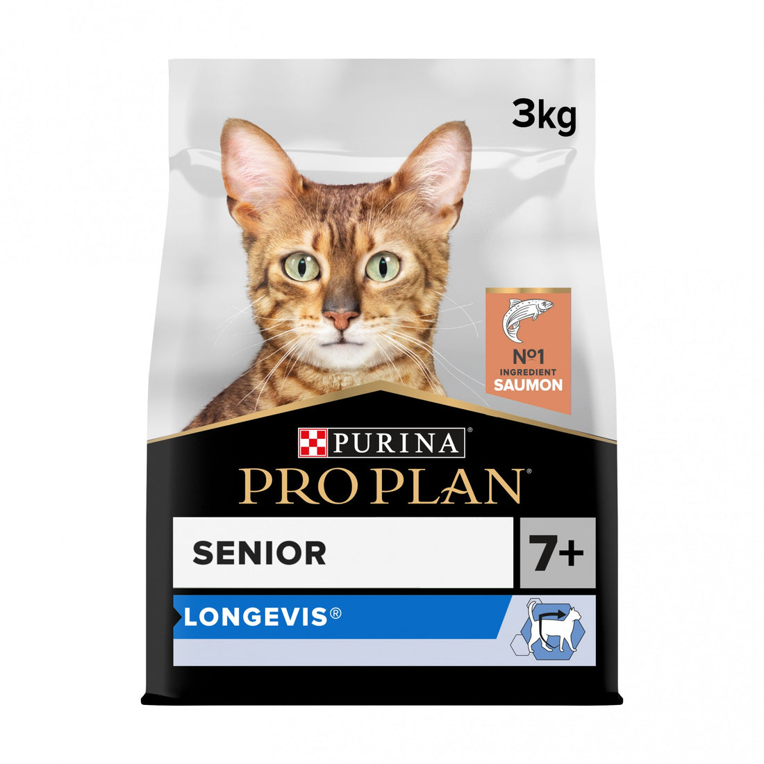 PRO PLAN Longevis Senior au Saumon - Croquettes pour chat