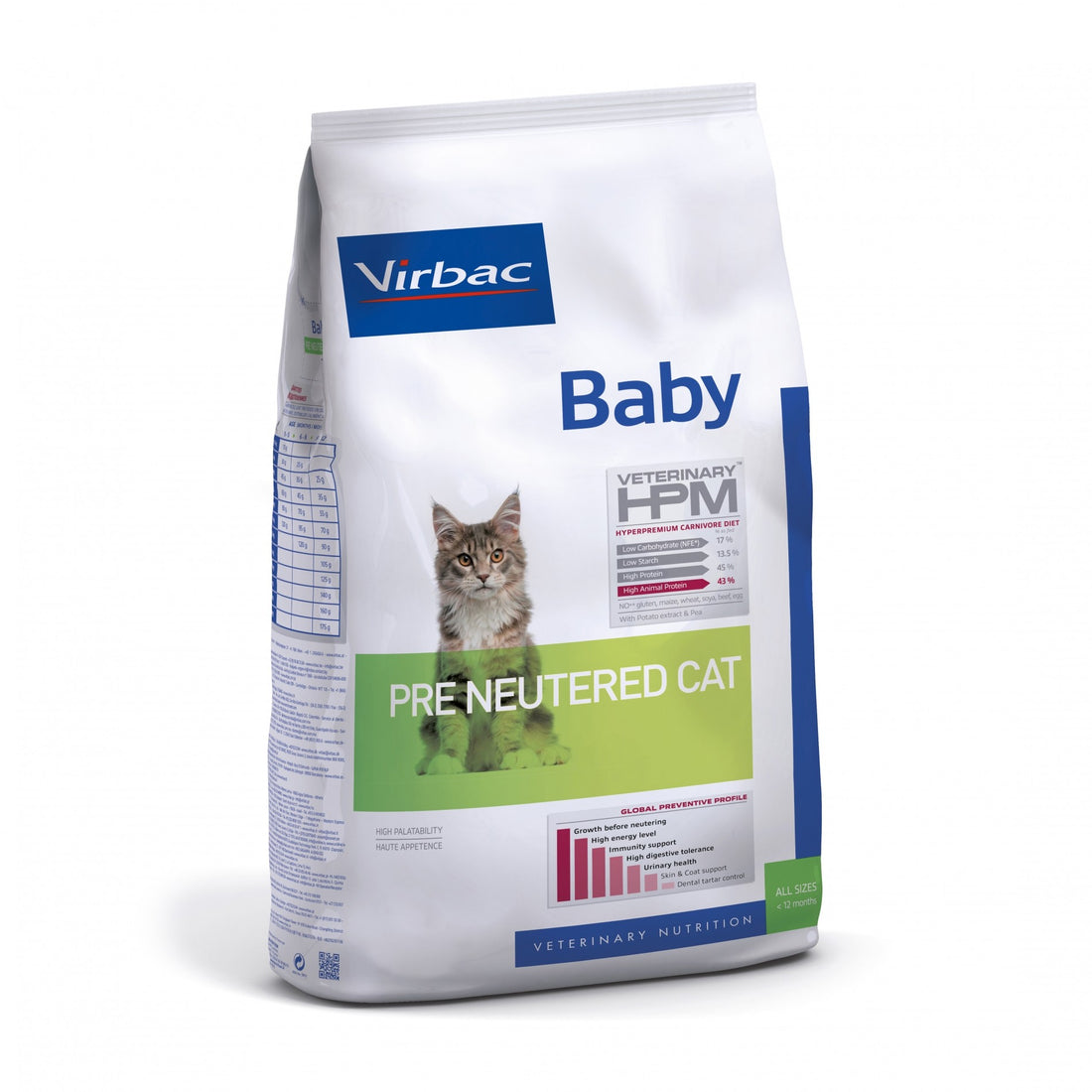 VIRBAC VETERINARY HPM Physiologique Baby Pre Neutered Cat