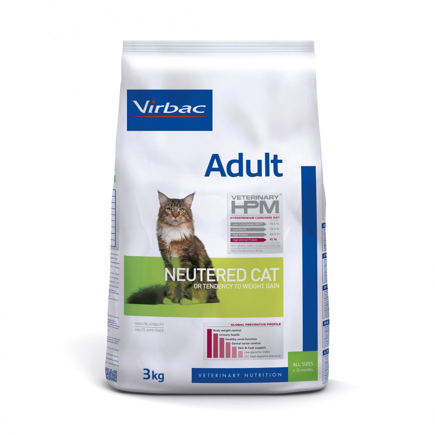 VIRBAC VETERINARY HPM Physiologique Adult Neutered Cat