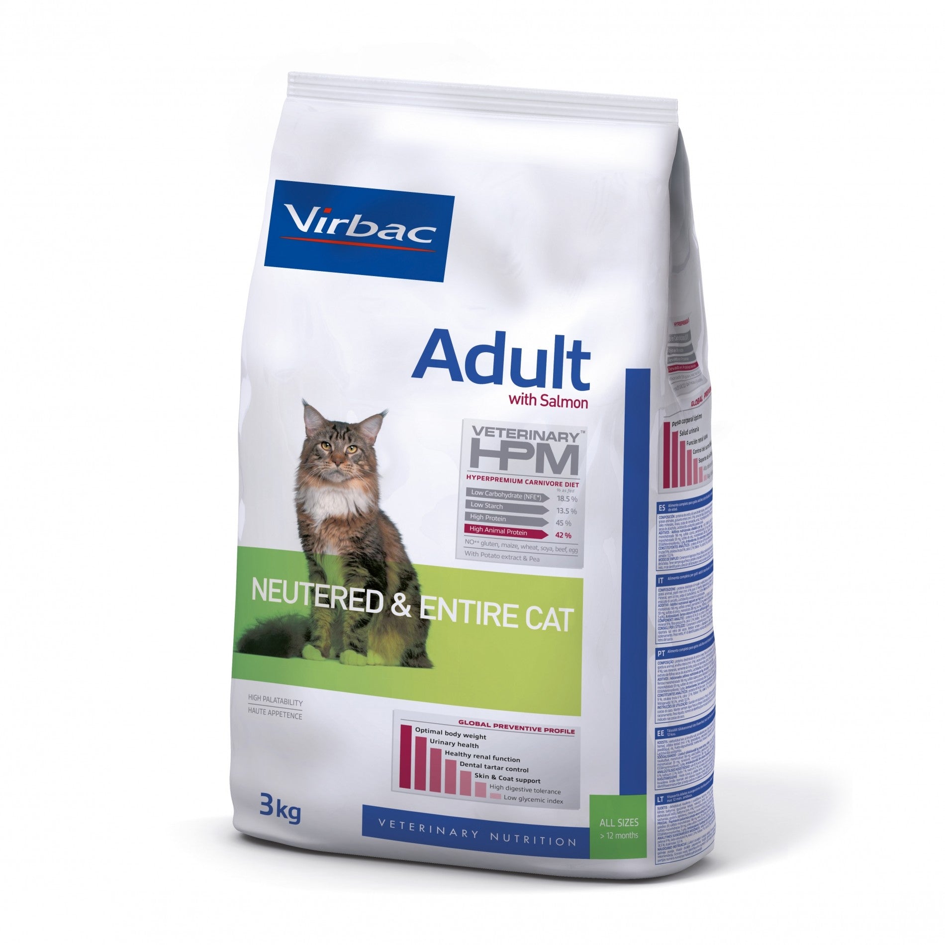 VIRBAC VETERINARY HPM Physiologique Adult Neutered &amp; Entire Cat