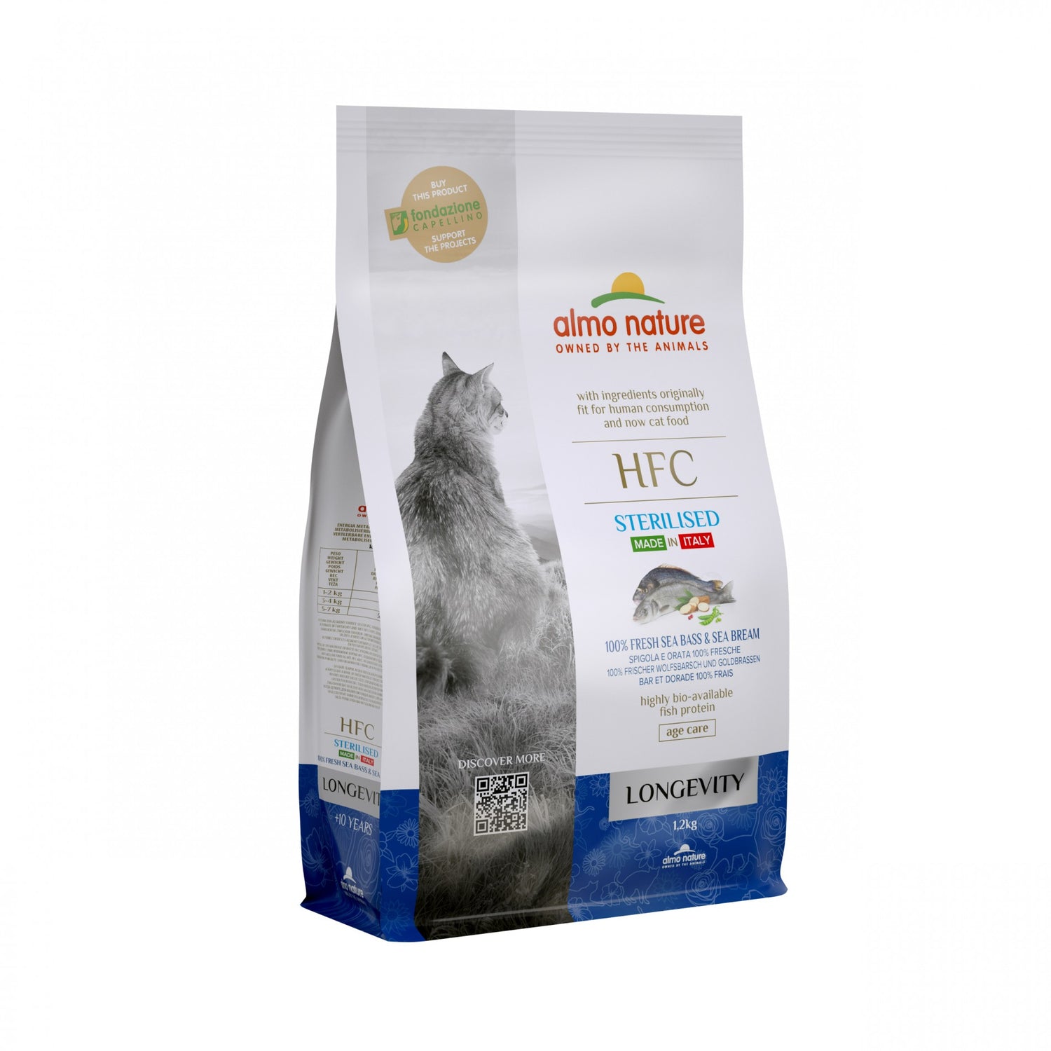 Almo Nature Croquettes Chat Senior - HFC Longevity Sterilised