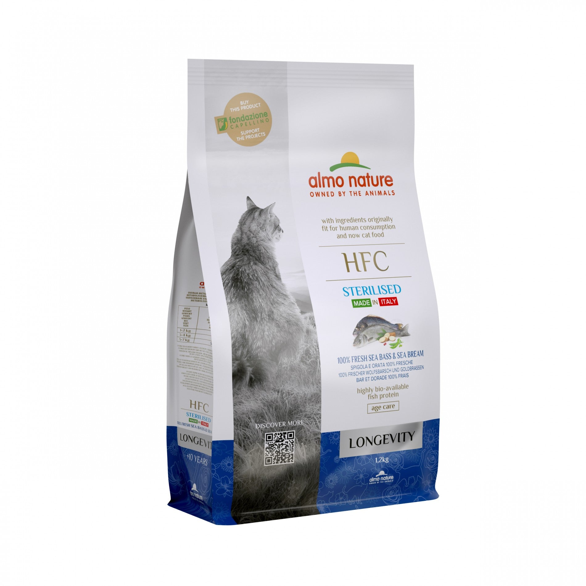 Almo Nature Croquettes Chat Senior - HFC Longevity Sterilised