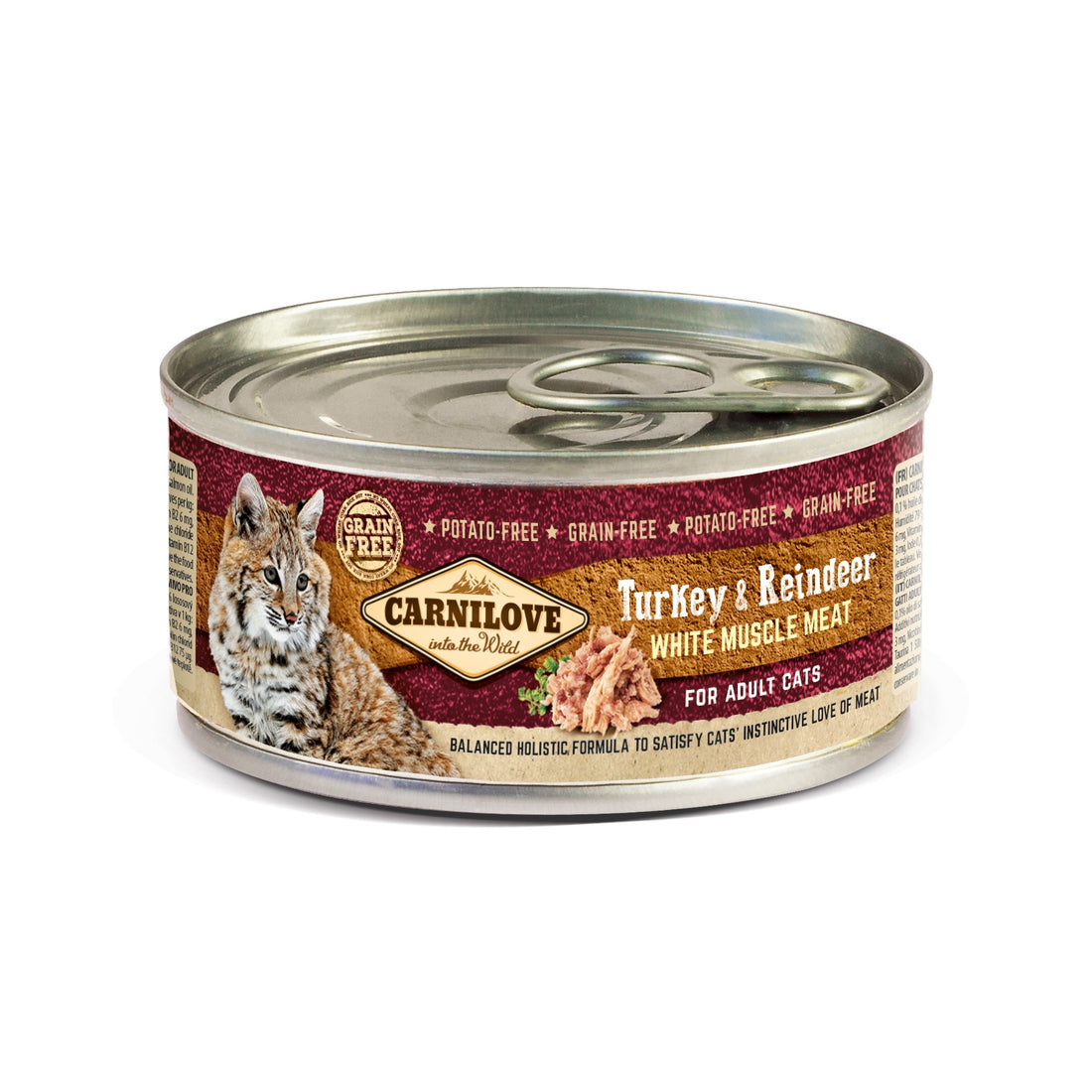 CARNILOVE Adult Dinde &amp; Renne en Boîte - Pâtée pour chat