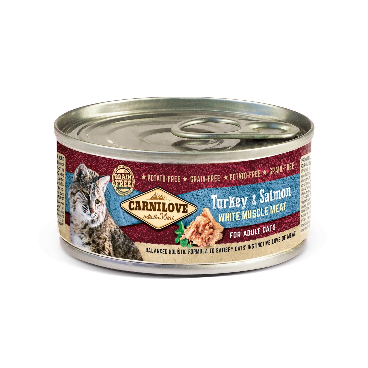 CARNILOVE Adult Dinde &amp; Saumon en Boîte - Pâtée pour chat