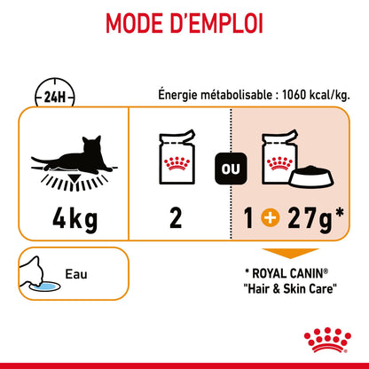 ROYAL CANIN Hair &amp; Skin Care en Mousse – Pâtée pour chat